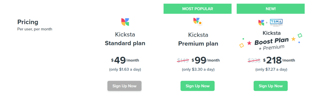 Kicksta pricing