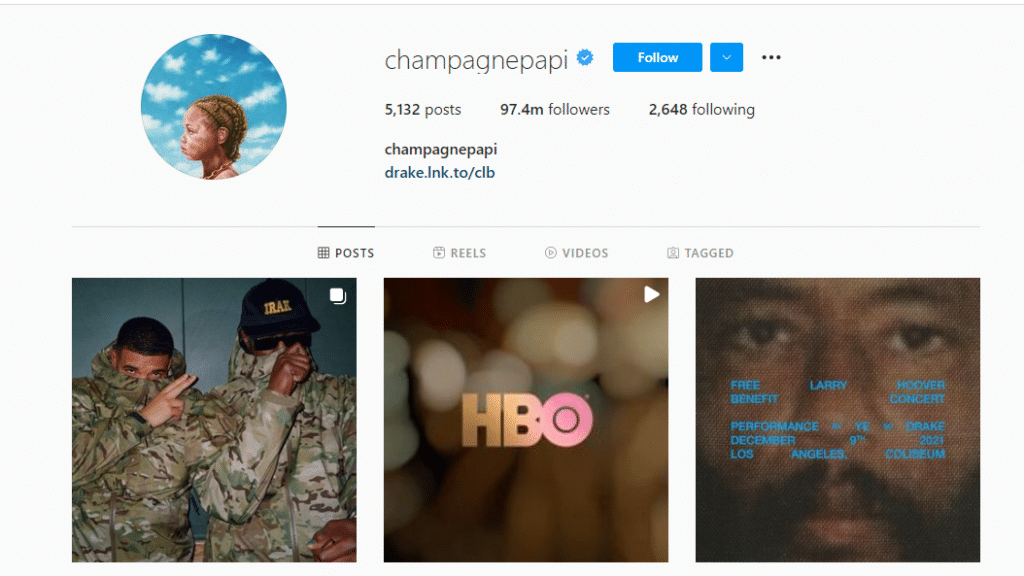 @champagnepapi Drake Instagram